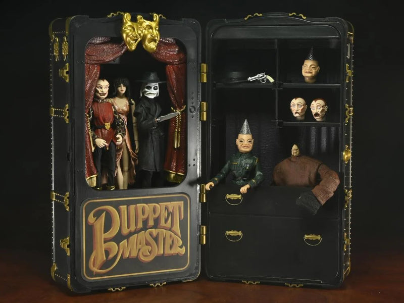 NECA Puppet Master Leech Woman & Toulon's Puppet Case Figure Set *Leer descripción