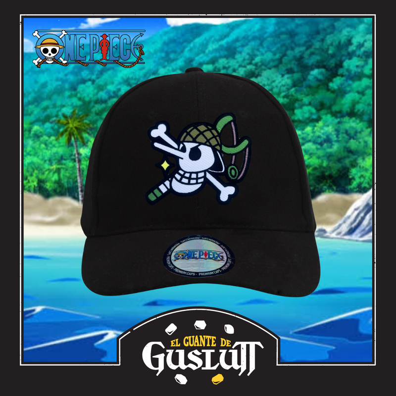 Gorra One Piece “Usopp Jolly Roger” Negra