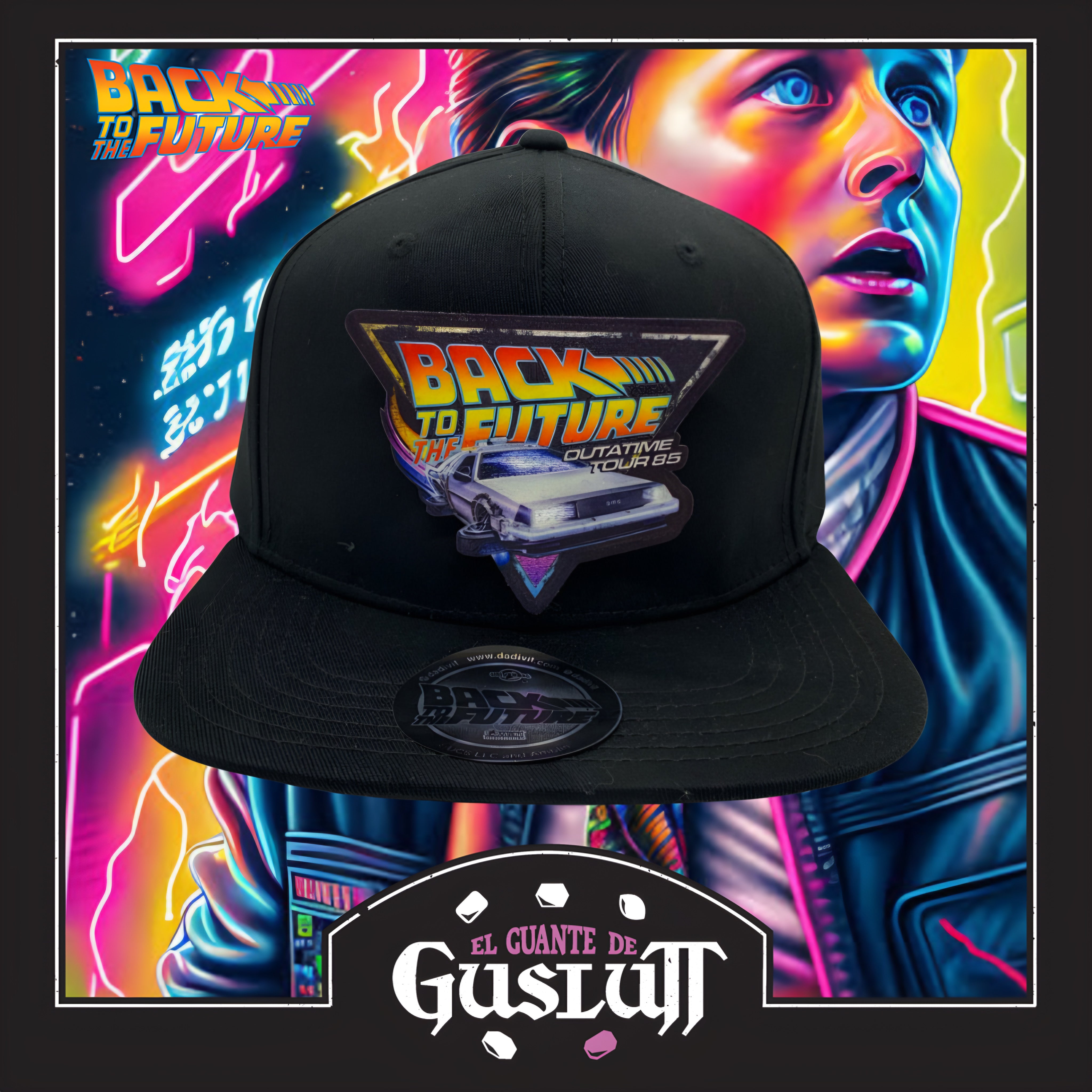 Gorra Back to the Future “Outatime Tour” Negra Snapback