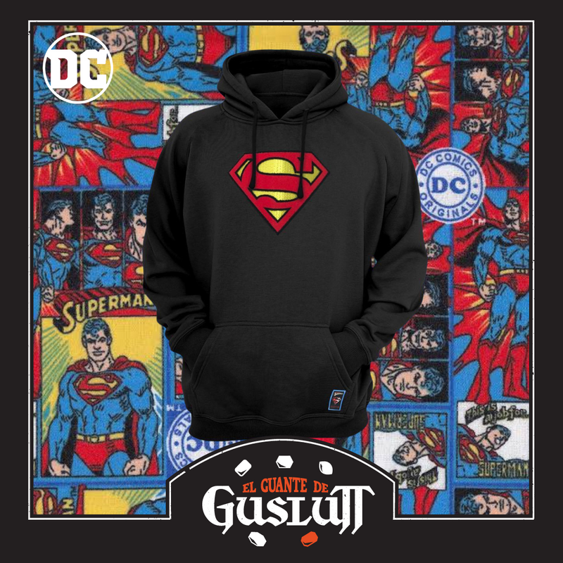 Hoodie DC Comics “Superman Classic Logo” Negra