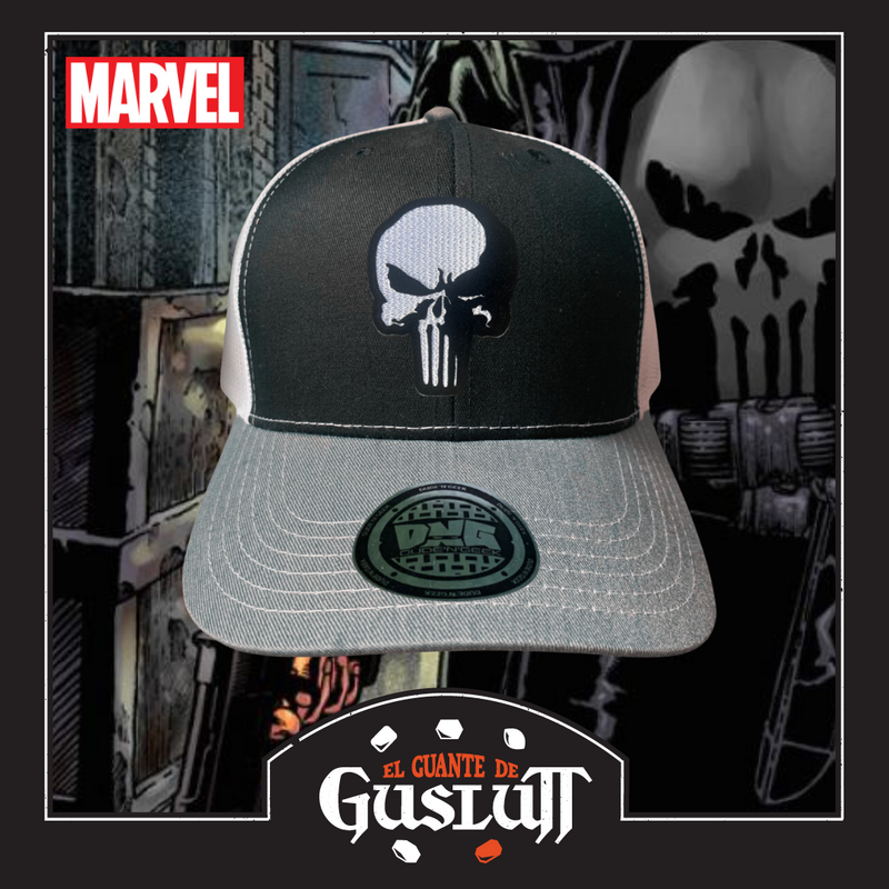 Gorra Marvel “The Punisher” Tricolor Premium Trucker