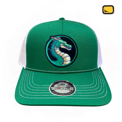 Gorra Dragon Ball Z “Shen-Long” Verde-Blanca Premium Trucker