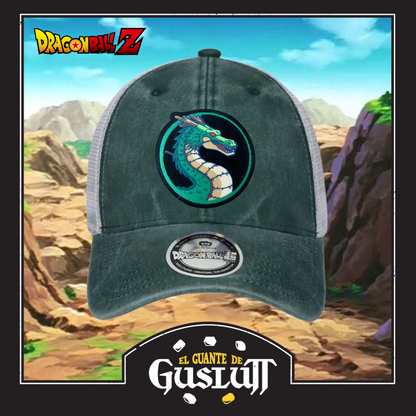 Gorra Dragon Ball Z “Shen-Long” Verde-Blanca Trucker