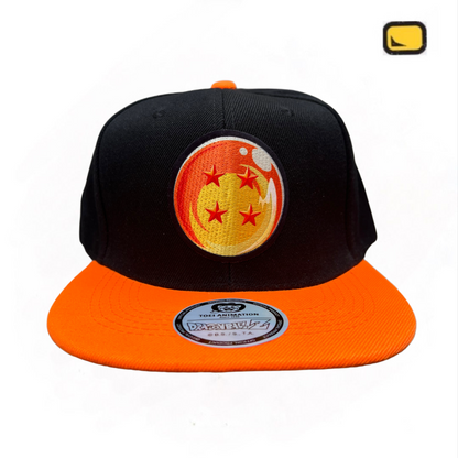 Gorra Dragon Ball Z “4 Stars” Negra-Naranja Snapback