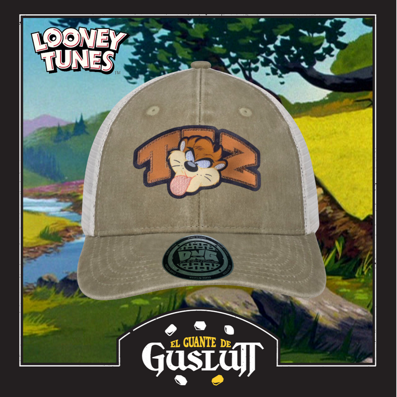 Gorra Looney Tunes “Taz” Beige-Blanca Trucker