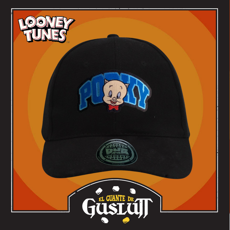 Gorra Looney Tunes “Porky Pig” Negra