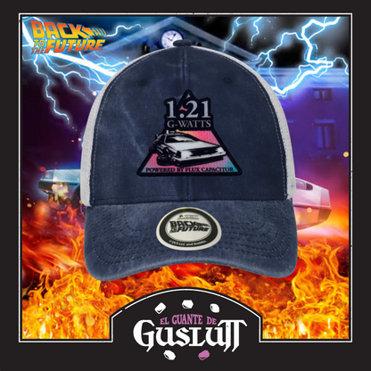 Gorra Back to the Future “1.21 G-Watts” Azul-Blanca  Trucker