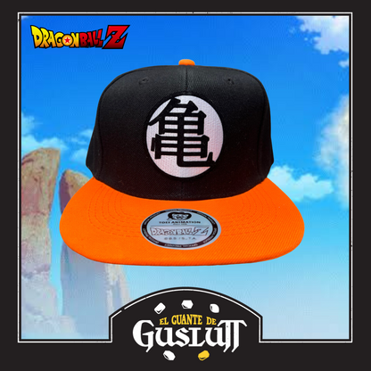 Gorra Dragon Ball Z “Kame Kanji” Negra-Naranja Snapback