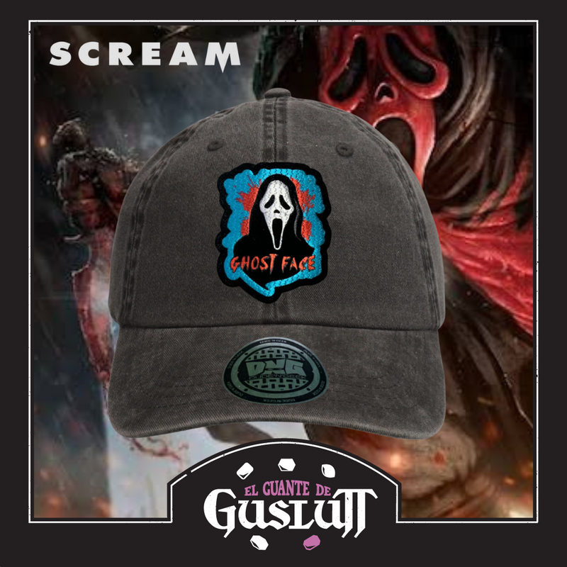 Gorra Scream “Ghostface” Gris Vintage