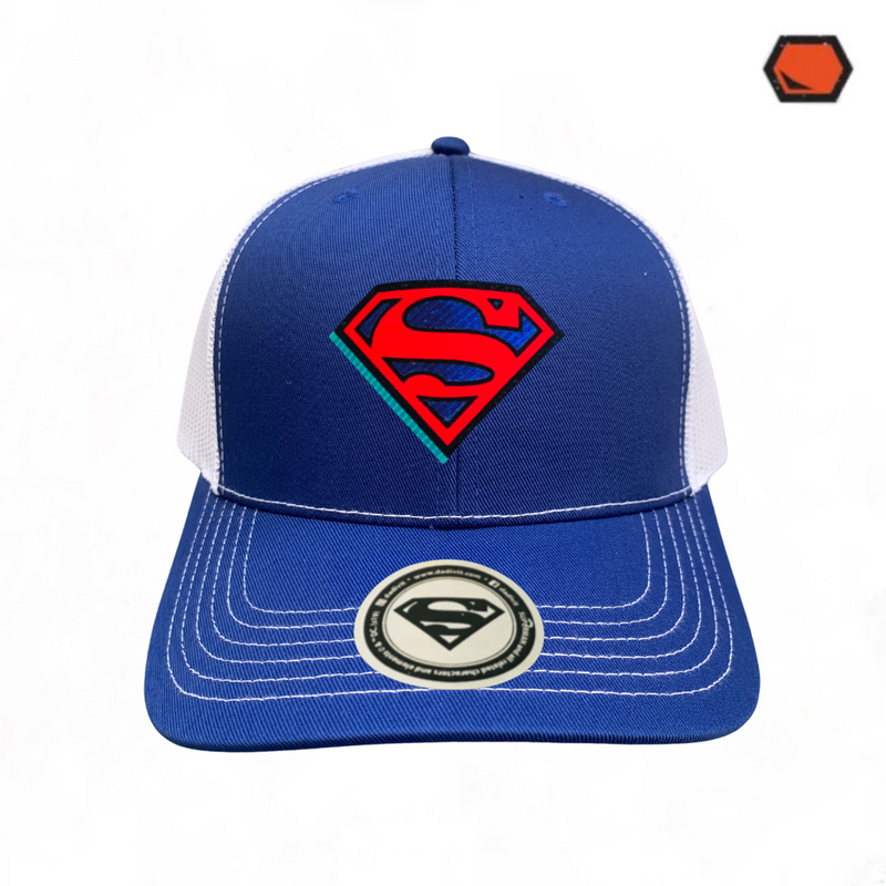 Gorra DC Comics Superman “The Man of Steel” Azul-Blanca Premium Trucker