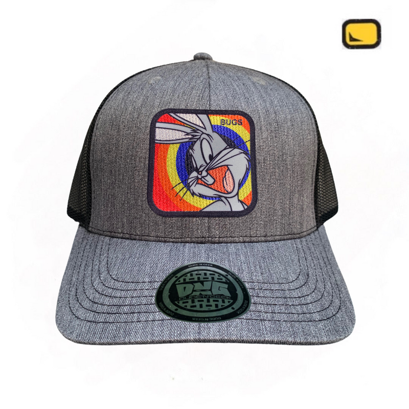 Gorra Looney Tunes “Bugs Bunny Patch” Gris-Negra Premium Trucker