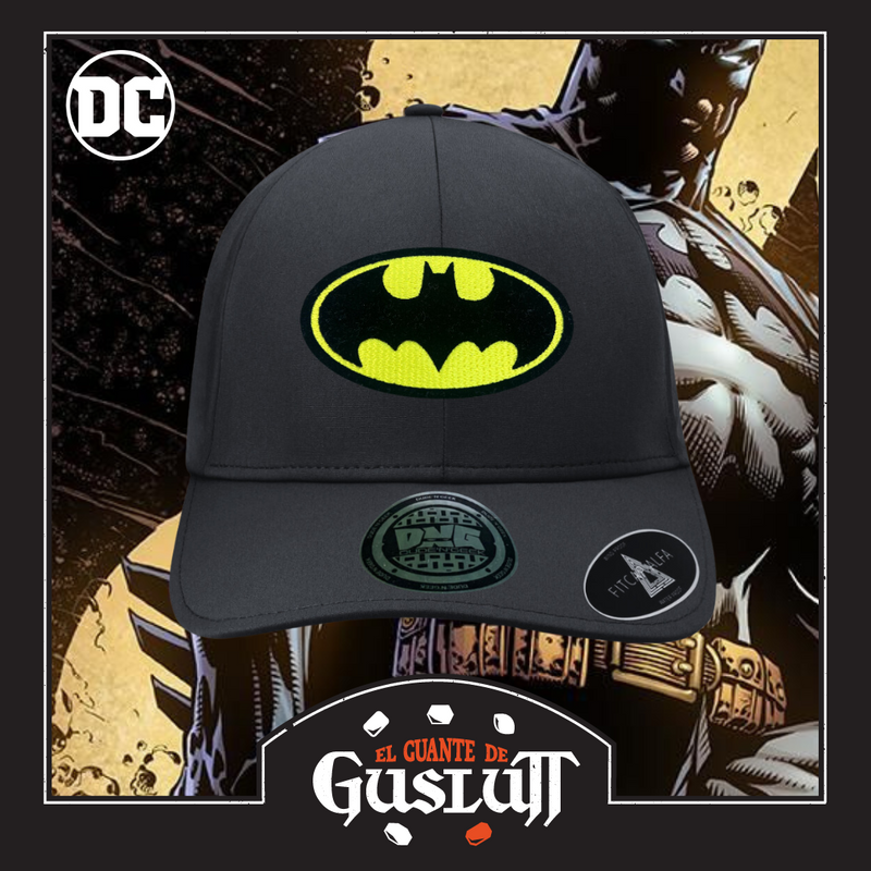 Gorra DC Comics Batman “Classic Logo” Alpha Negra Premium Flex Fit