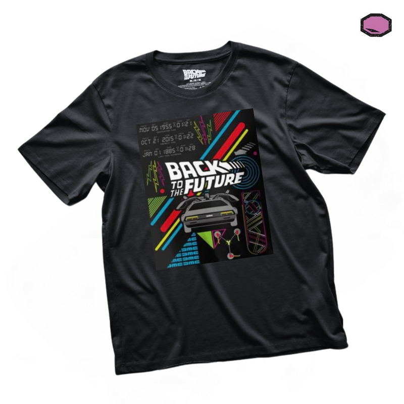 Playera Back to the Future “Traveler’s Guide” Negra