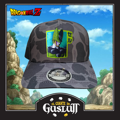 Gorra Dragon Ball Z “Cell Final Form” Camo Premium Trucker