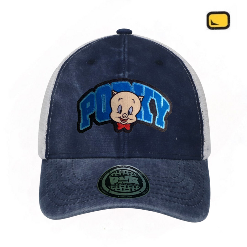 Gorra Looney Tunes “Porky Pig” Azul-Blanca Trucker