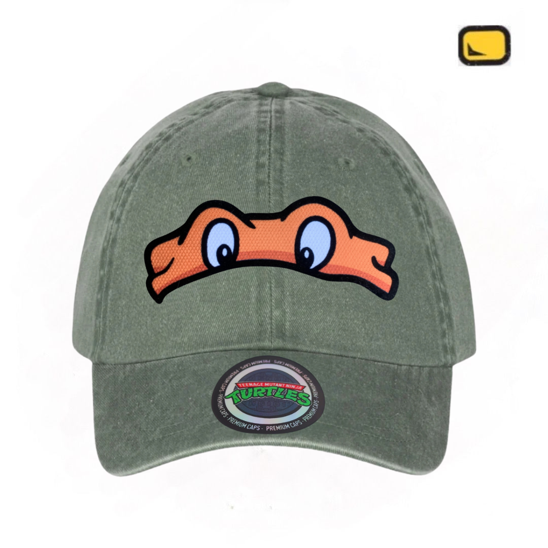 Gorra Tortugas Ninja TMNT “Michaelangelo Mask” Verde Vintage