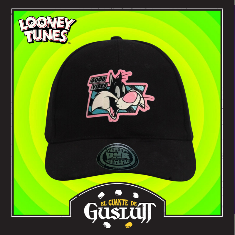 Gorra Looney Tunes “Sylvester Cat Good Vibes” Negra