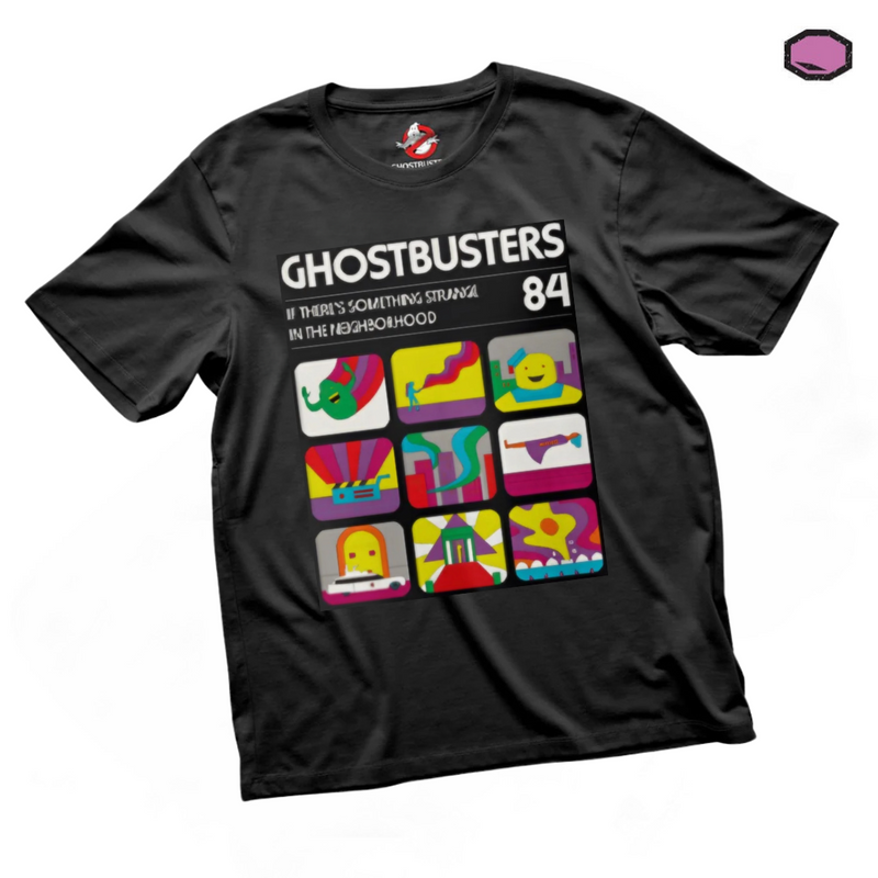 Playera Ghostbusters “Something’s strange in the neighborhood” Negra