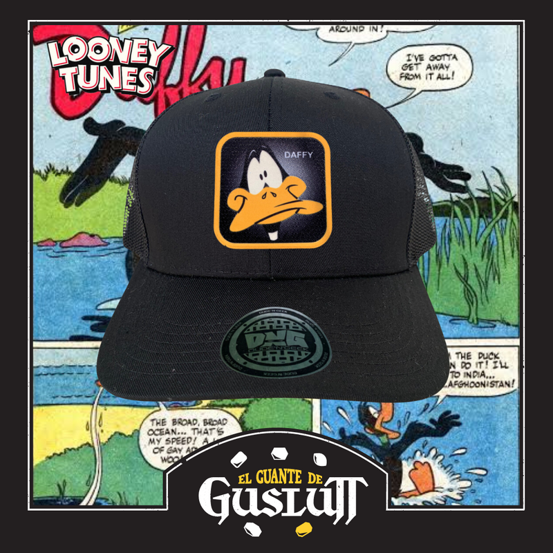 Gorra Looney Tunes “Daffy Duck” Negra Premium Trucker