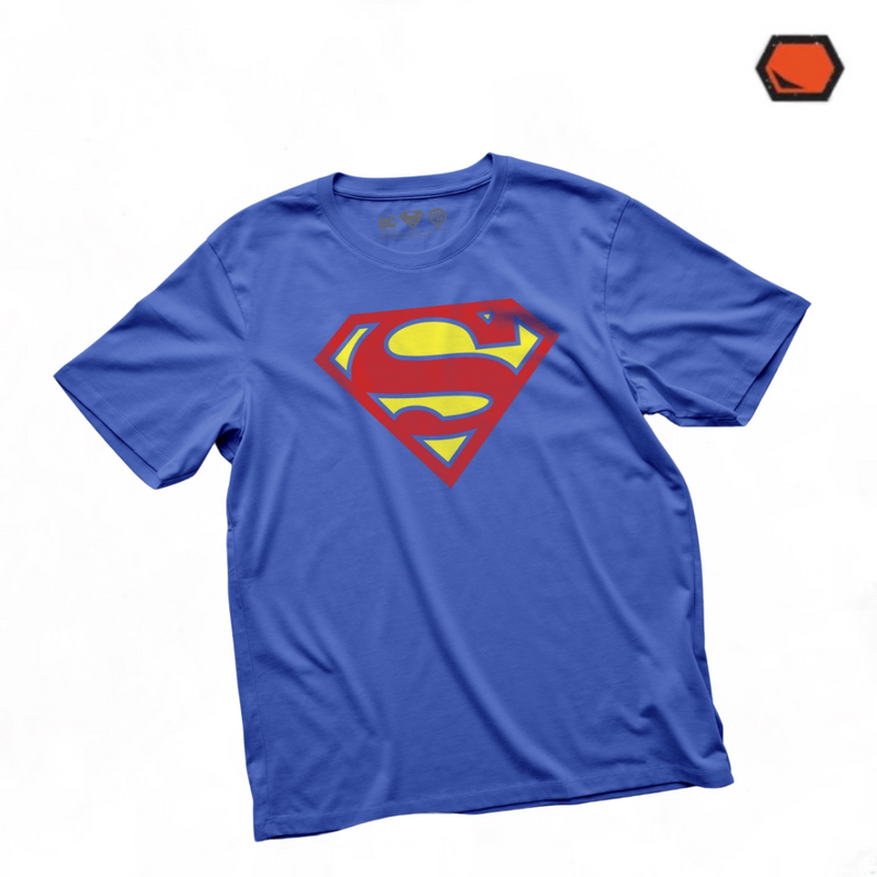 Playera DC Comics Superman “Classic Logo” Azul Azur