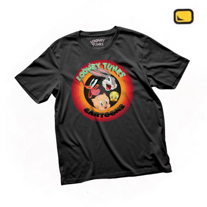 Playera Looney Tunes “Cartoons” Negra