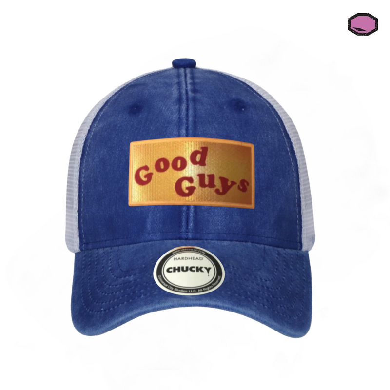 Gorra Chucky “Good Guys” Azul Royal-Blanca Trucker