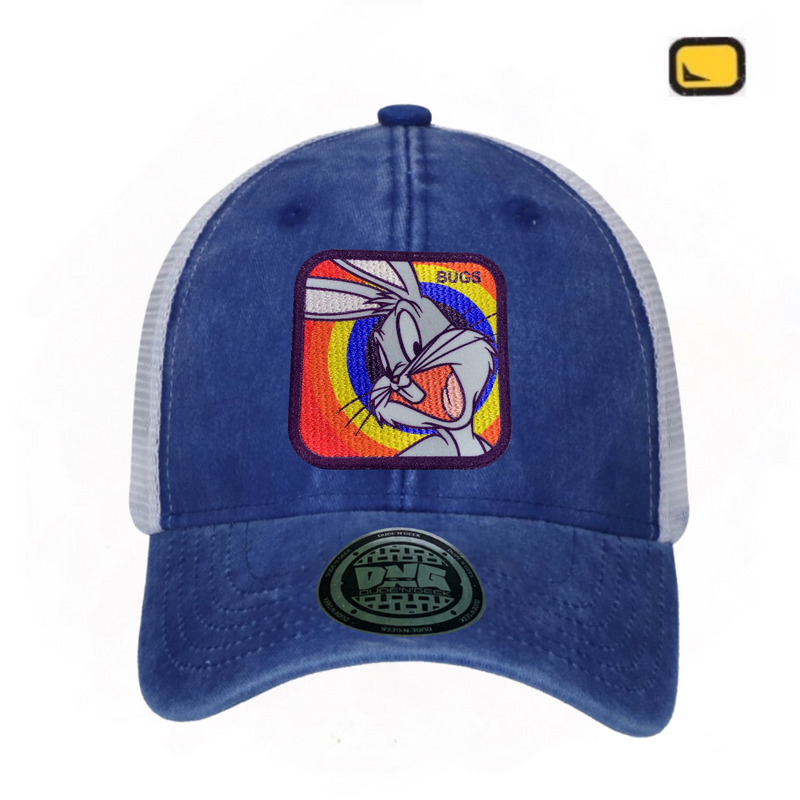 Gorra Looney Tunes “Bugs Bunny Patch” Azul Royal-Blanca Trucker