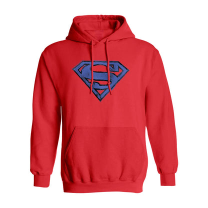 Hoodie DC Comics “Superman Blue Logo” Roja