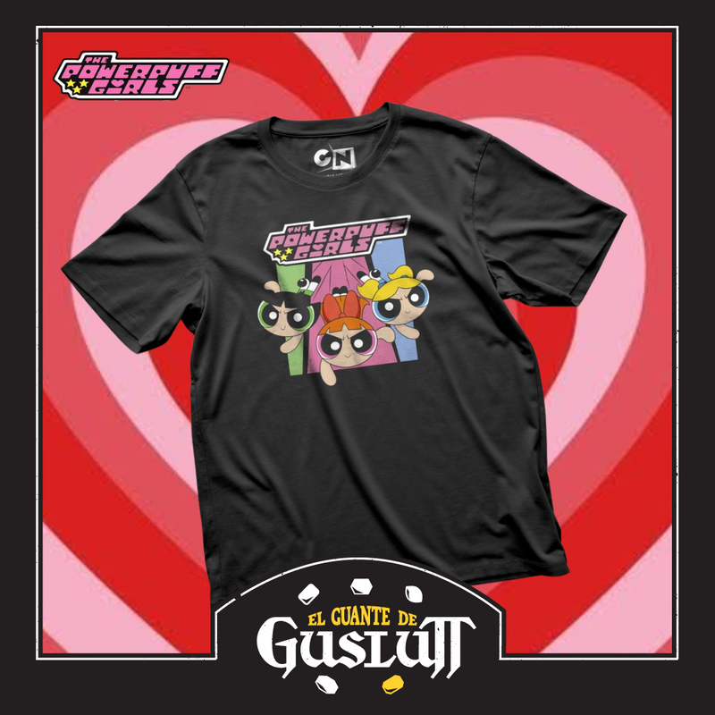 Playera The Powerpuff Girls “Girl Squad” Negra