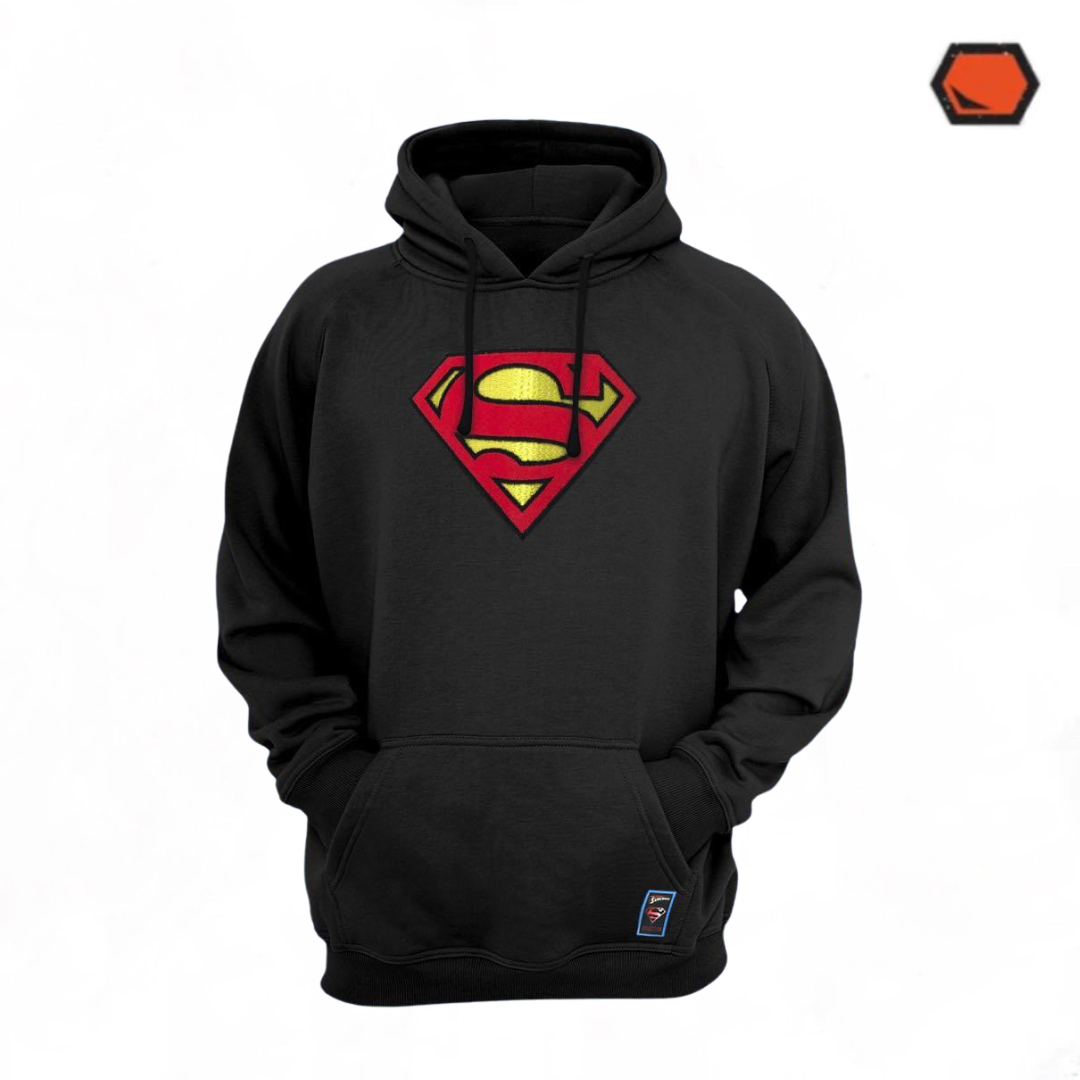 Hoodie DC Comics “Superman Classic Logo” Negra