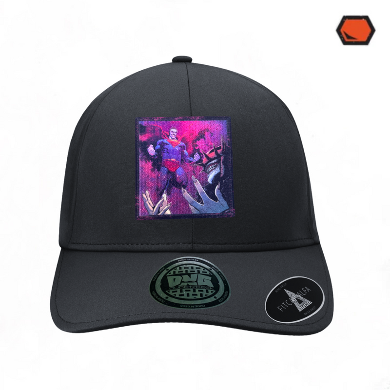 Gorra DC Comics Batman Who Laughs “Haha” Alpha Negra Premium Flex Fit