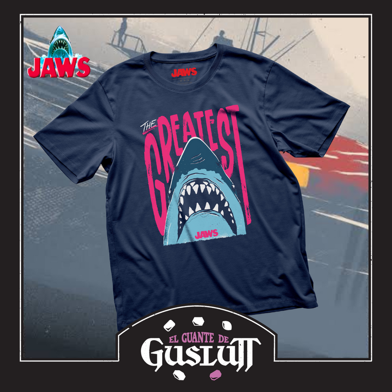 Playera Universal Studios Jaws “The Greatest” Azul Marino