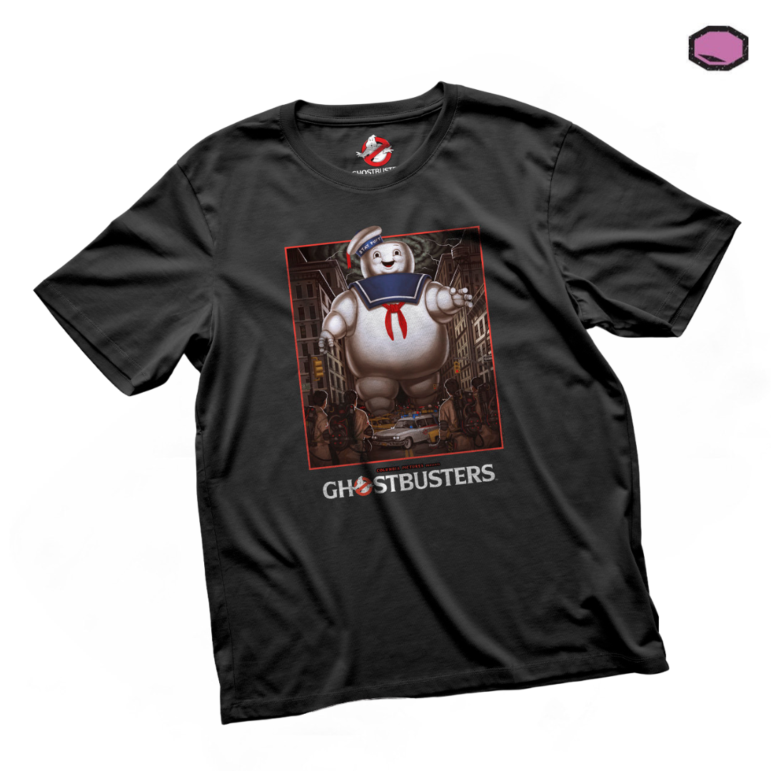 Playera Ghostbusters “Mr. Stay Puft” Negra