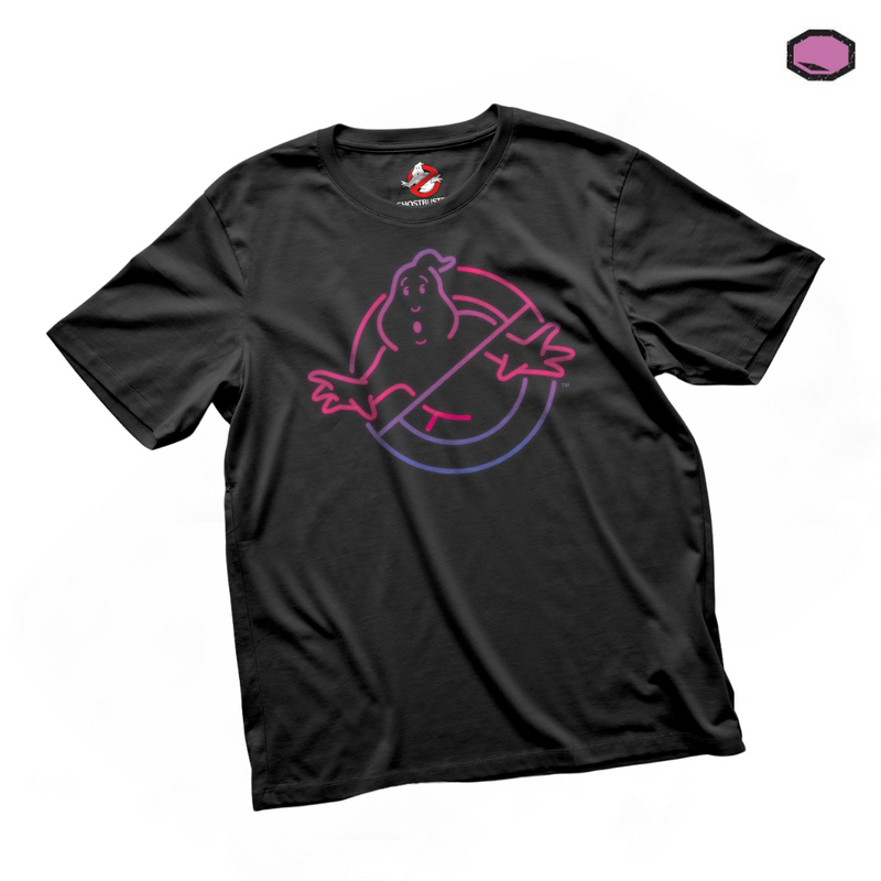 Playera Ghostbusters “Stroke” Logo Negra