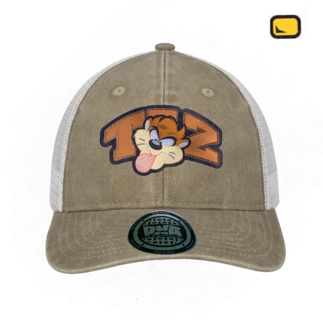 Gorra Looney Tunes “Taz” Beige-Blanca Trucker