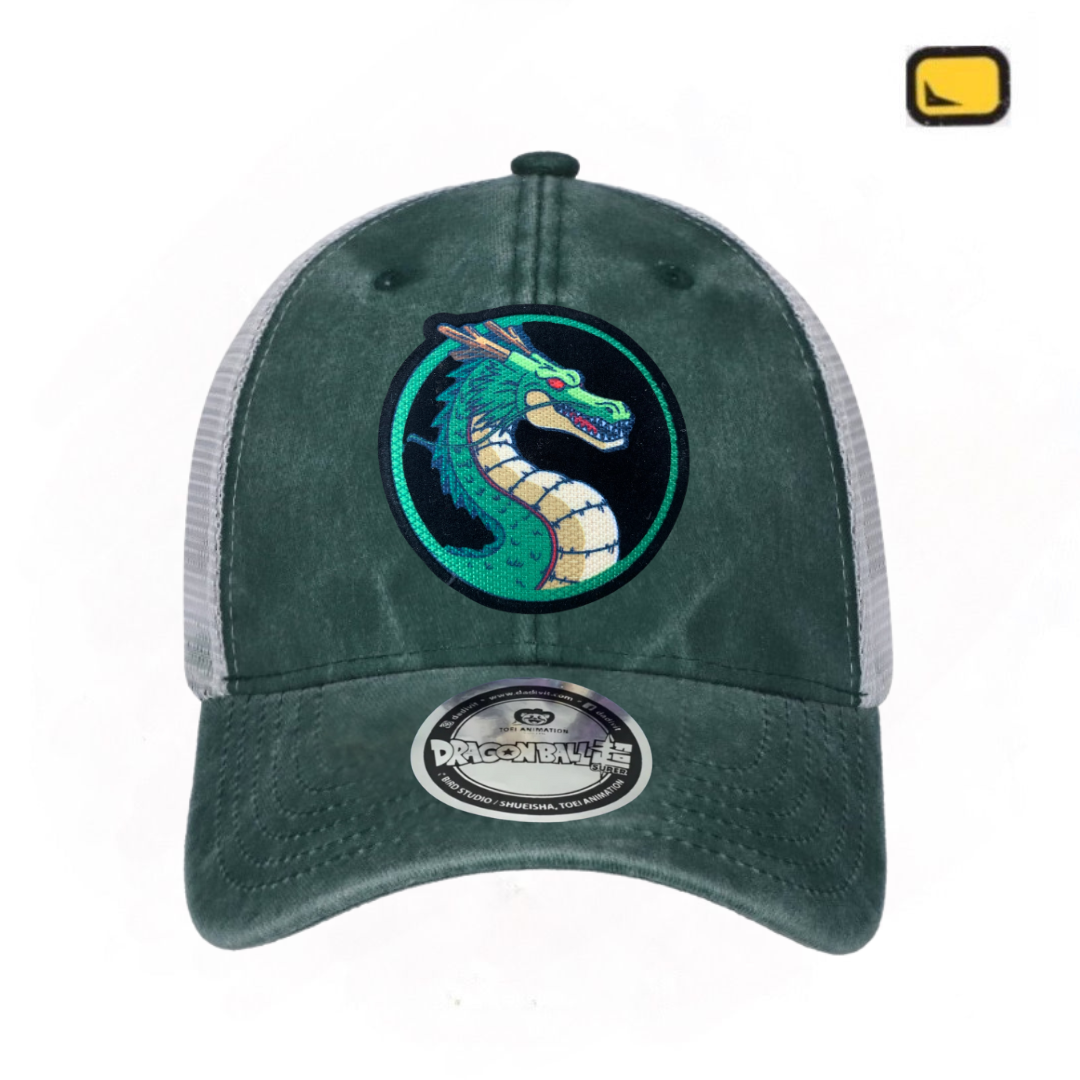 Gorra Dragon Ball Z “Shen-Long” Verde-Blanca Trucker