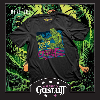 Playera Universal Monsters “Creature from the Black Lagoon” Negra