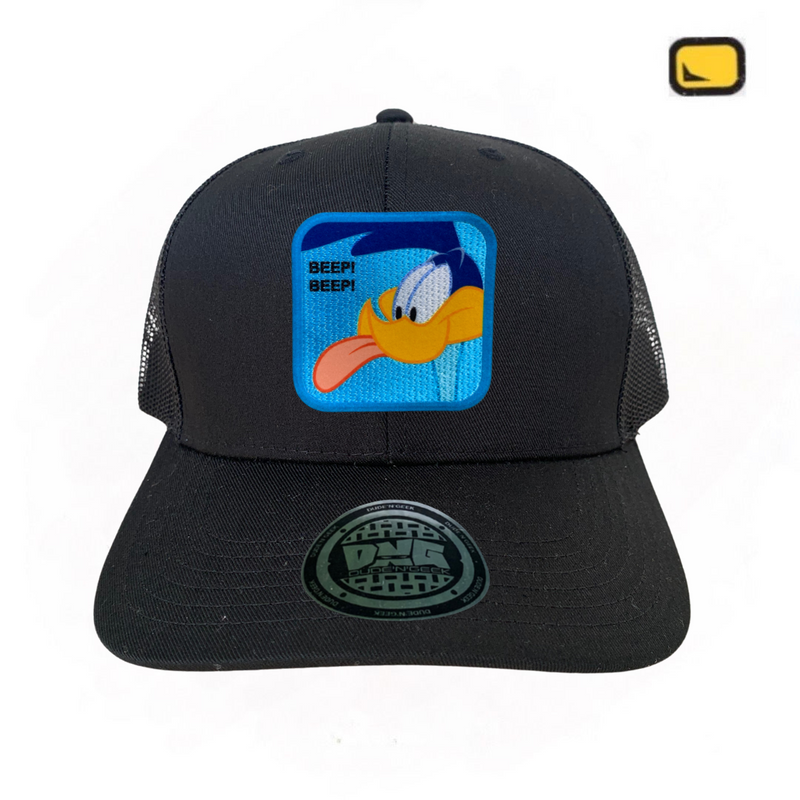 Gorra Looney Tunes “Beep-Beep Road Runner” Negra Premium Trucker