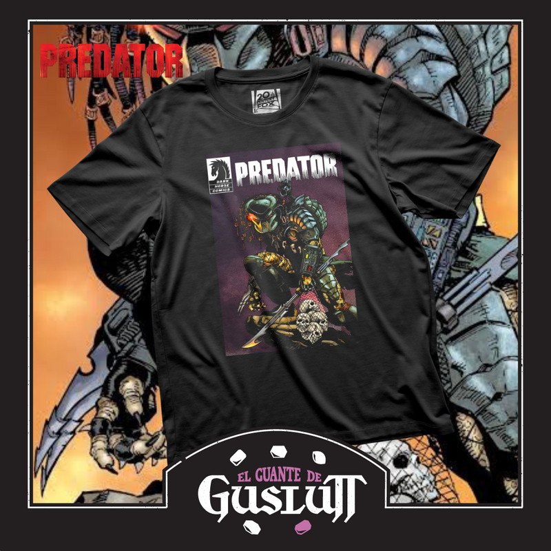 Playera Predator “Big Game Comic Cover” Negra