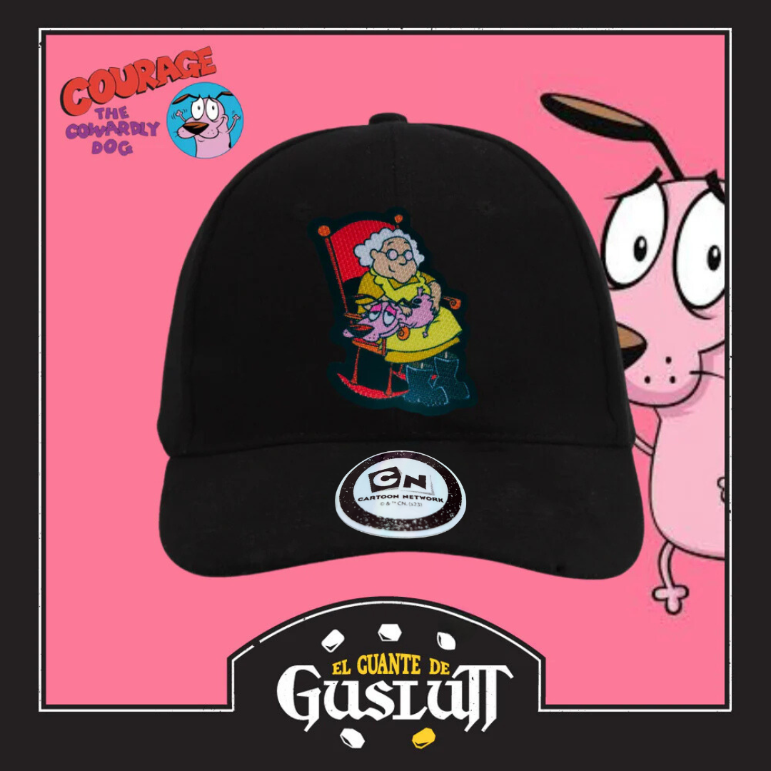 Gorra Cartoon Network Coraje el perro Cobarde “Courage & Muriel” Negra