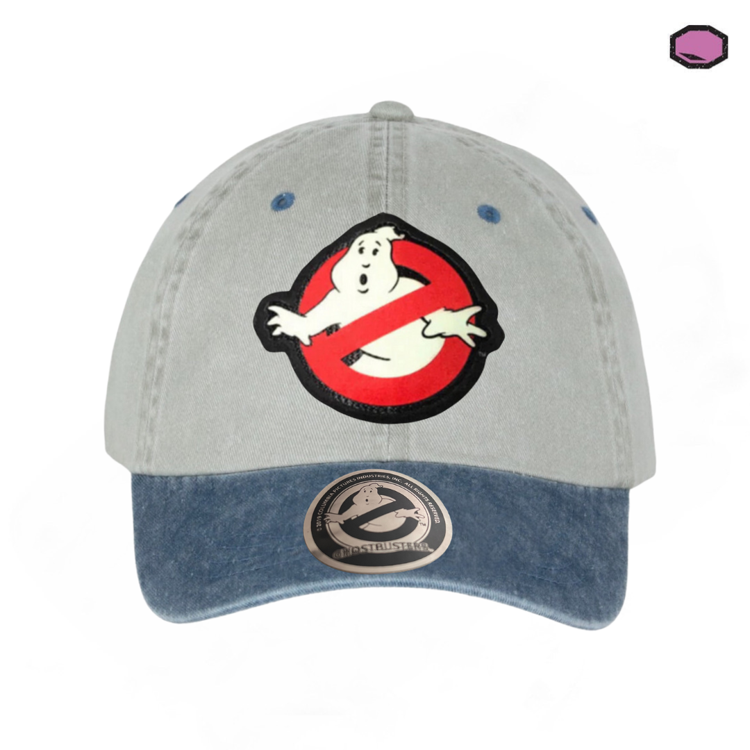 Gorra Ghostbusters “Glow in the Dark Classic Logo” Beige-Azul Vintage