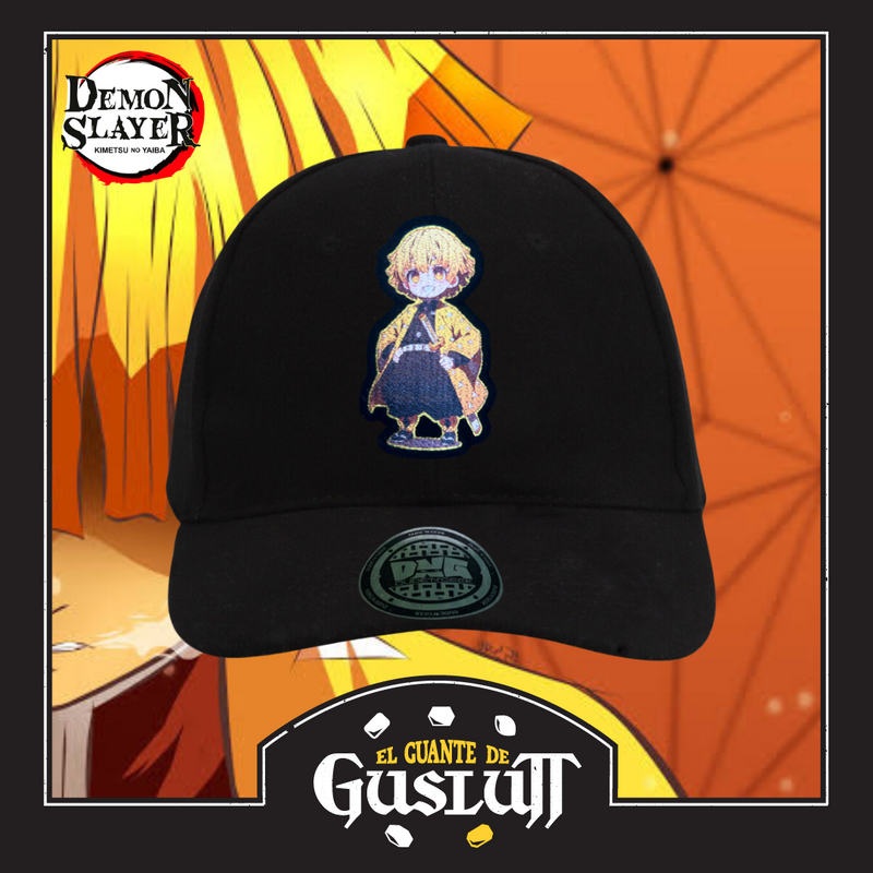 Gorra Demon Slayer: Kimetsu No Yaiba “Chibi Zenitsu Agatsuma” Negra