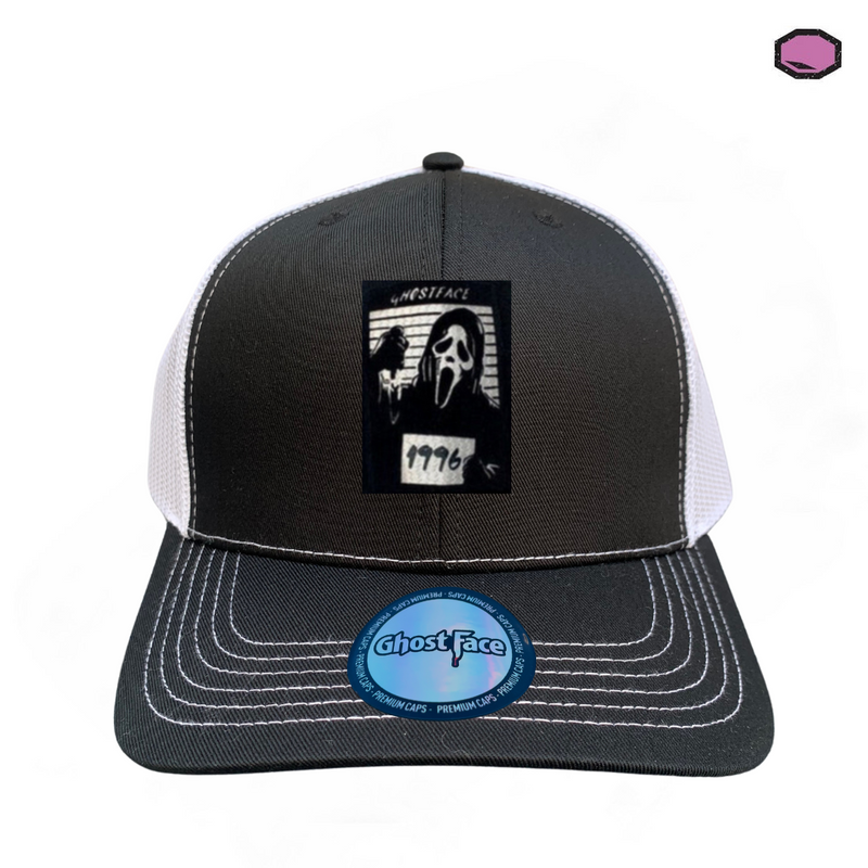 Gorra Scream “Woodsboro 1996” Negra-Blanca Premium Trucker