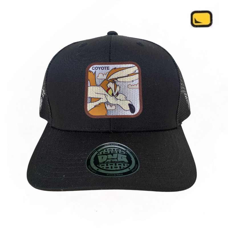 Gorra Looney Tunes “Wile E. Coyote” Negra Premium Trucker