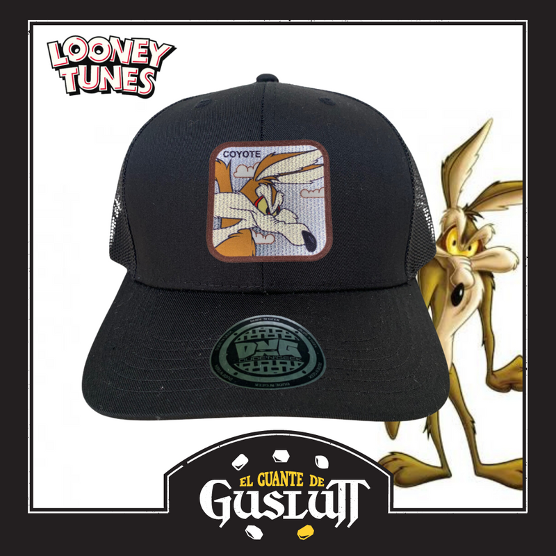 Gorra Looney Tunes “Wile E. Coyote” Negra Premium Trucker