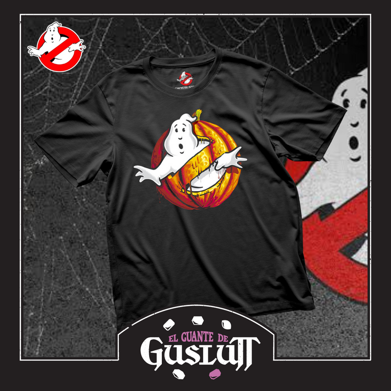 Playera Ghostbusters “Pumpkin” Logo Negra