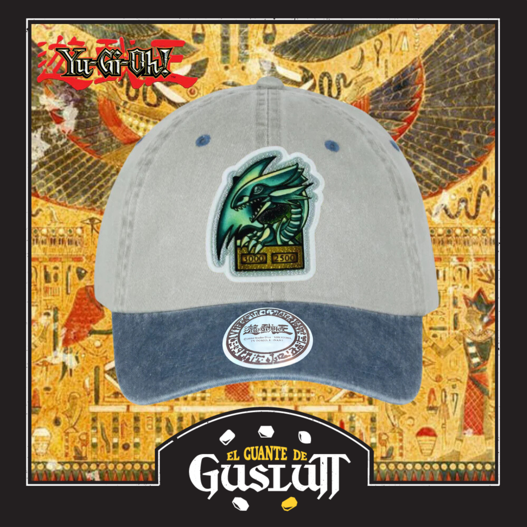 Gorra Yu-Gi-Oh! “Blue Eyes White Dragon” Beige-Azul Vintage