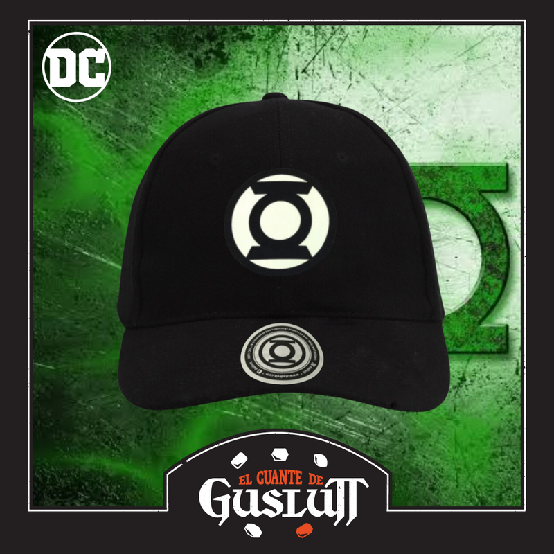 Gorra DC Comics Green Lantern “Glow in the Dark Logo” Negra