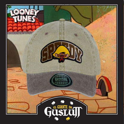 Gorra Looney Tunes “Speedy Gonzales” Beige-Café Vintage