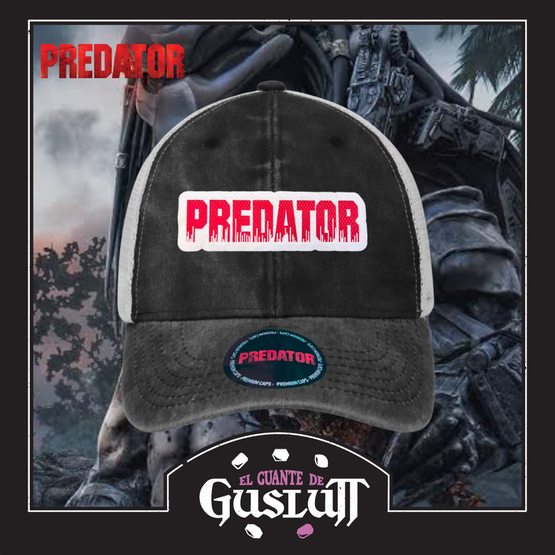 Gorra Predator “Classic Logo” Gris-Blanca Trucker